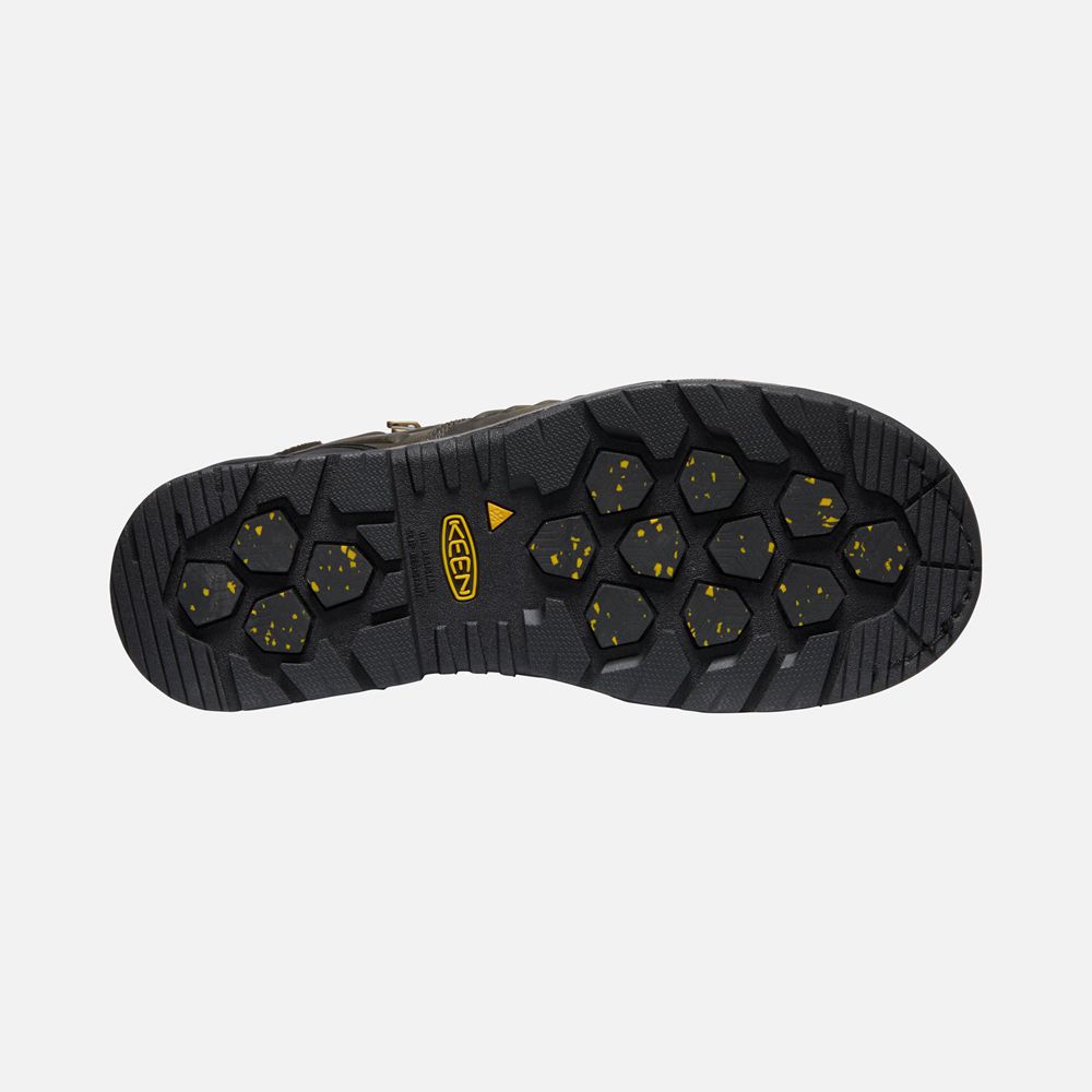Keen Arbetskängor Herr Svarta Bruna - Csa Philadelphia+ 8\" Insulated Waterproof (Carbon-Fiber Toe) -